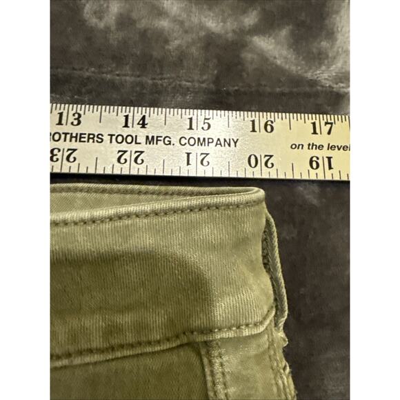 American Eagle Jeans Womens 14 LONG Green Denim Pants High Rise Jegging - Picture 4 of 14